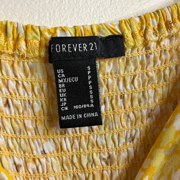 Forever 21 Yellow Floral Mini Dress - Picture 7 of 10